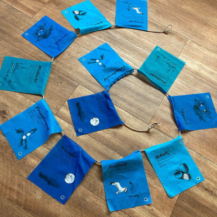 Gebetsfahne doppelt blau – Bild 6